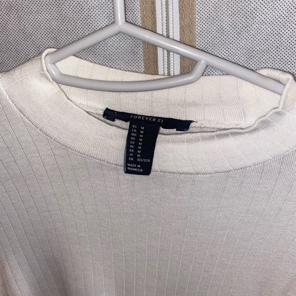 F21 white long sleeve - Picture 2 of 2